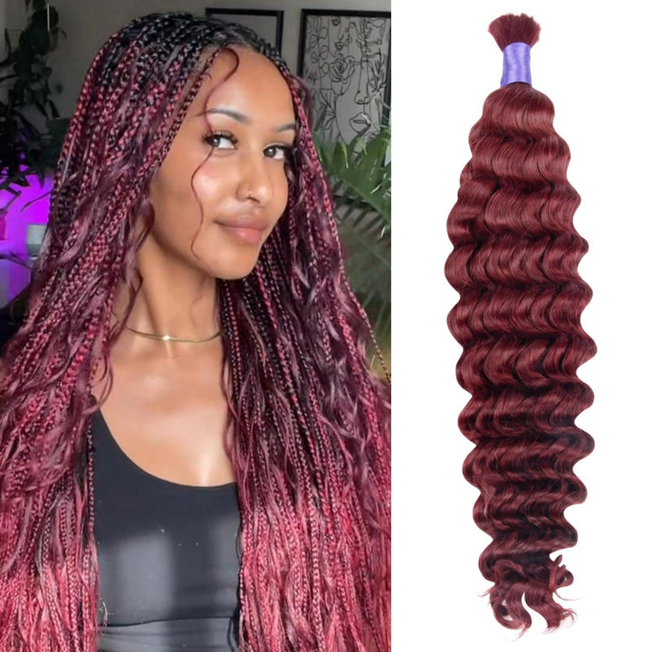 99J deep wave braiding hair 20 inch