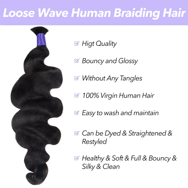 loose wave braiding human hair functionality and benefits displayed