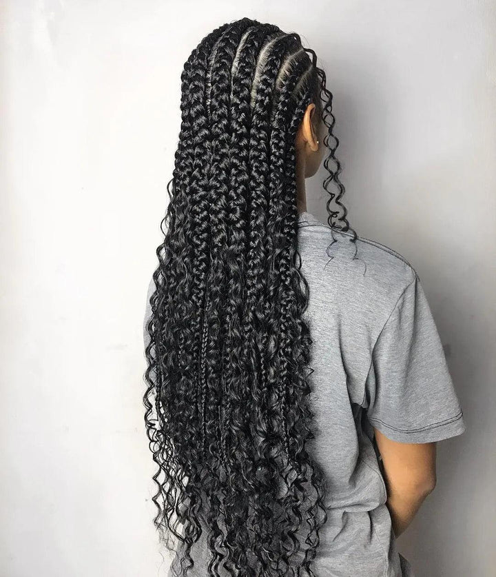 Spanish curly human hair for boho braids