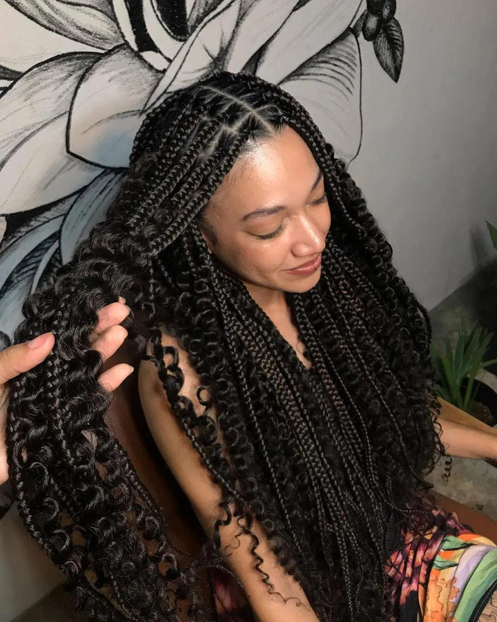 boho braids on natural hair