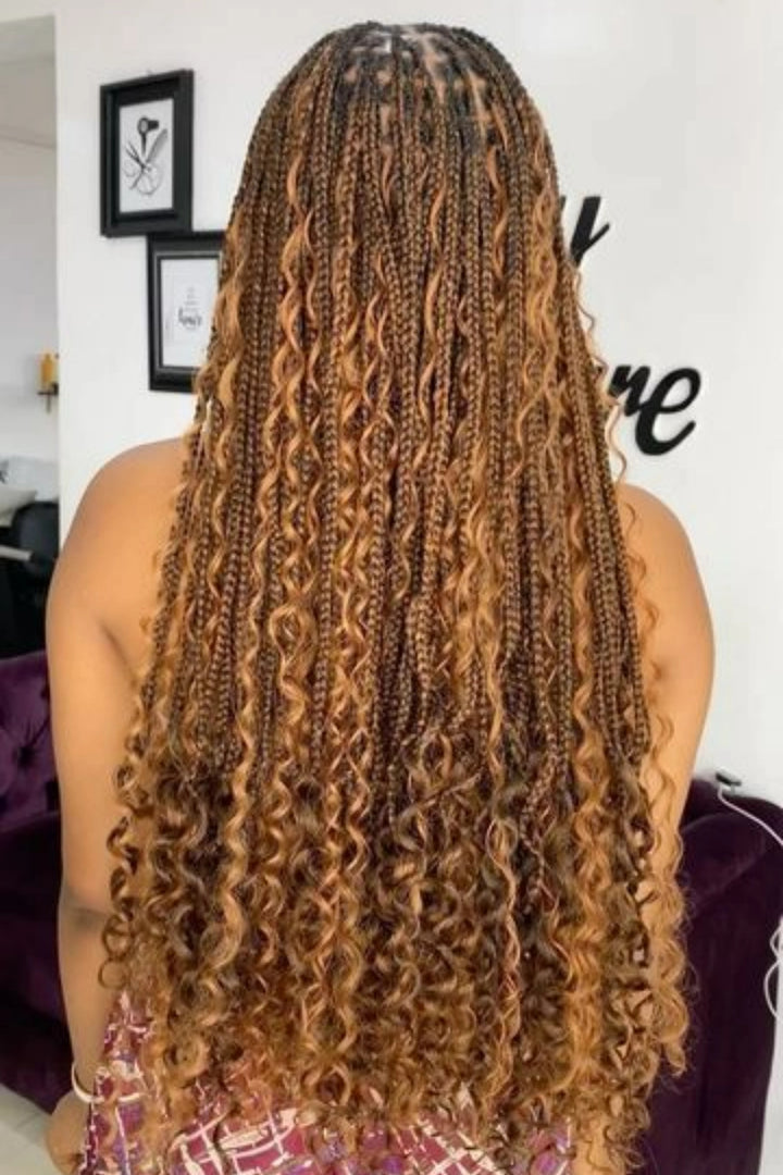 boho braids human bulk hair color 4/30