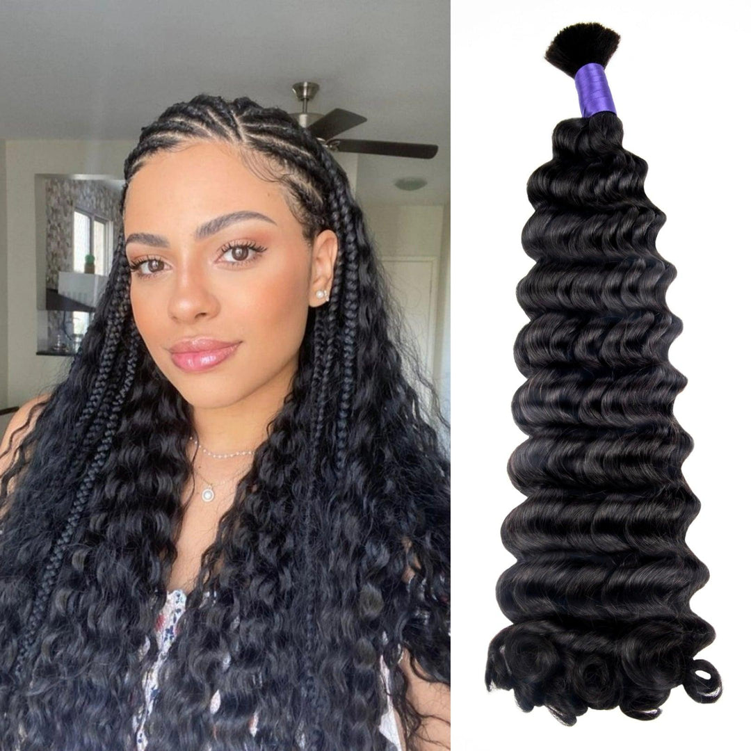 Human Braiding Hair Bulk | Create Your Fashion Curly Braids – Waviy Ha