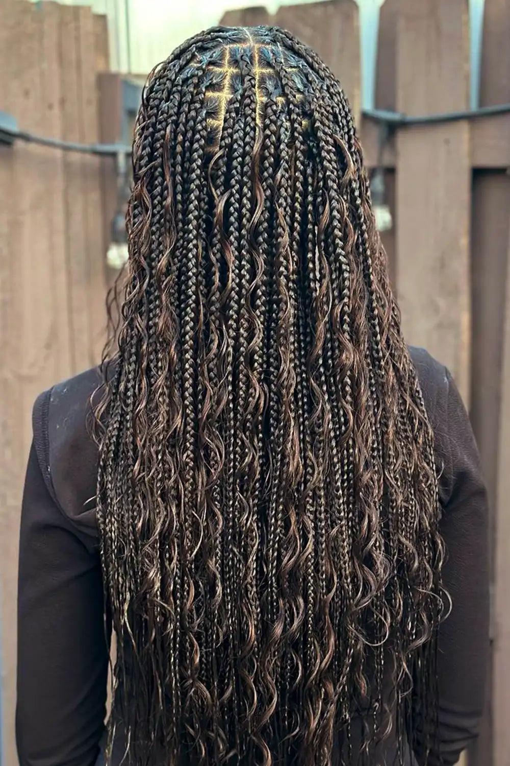 color 2 human braiding hair bohemian braids