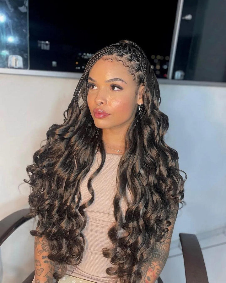 color 2 human hair boho braids