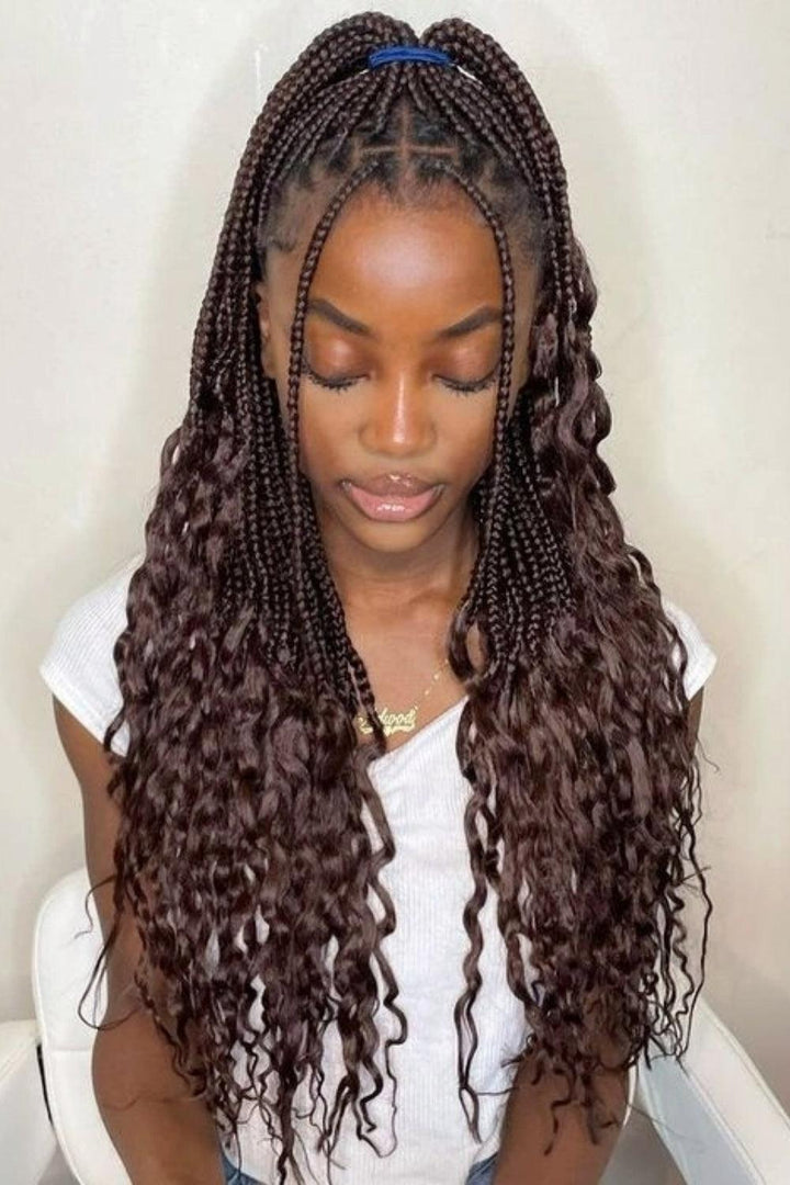 color 33 braiding hair human hair boho braids
