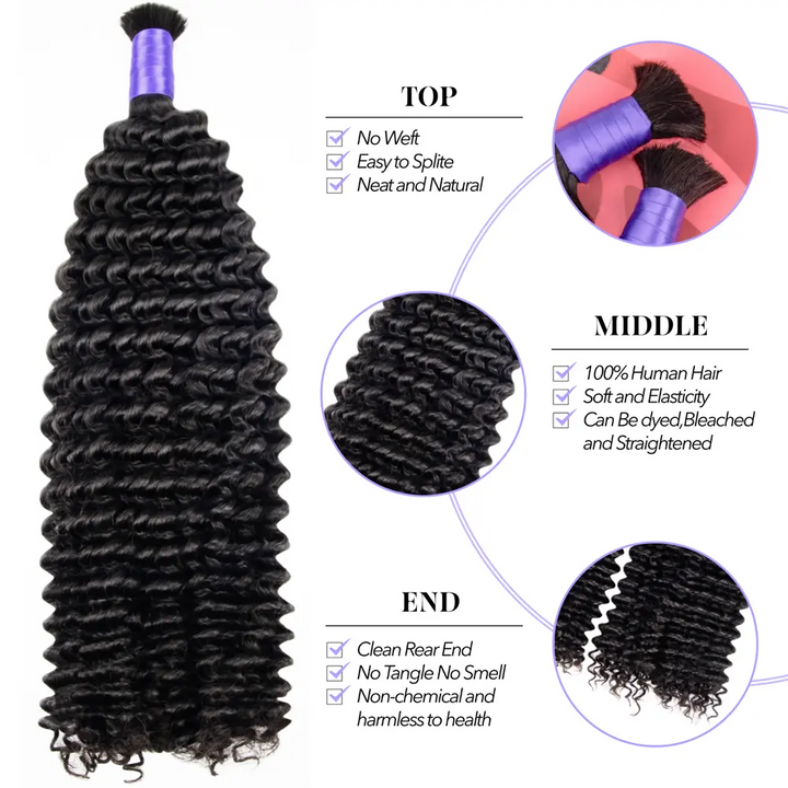 double drawn kinky curly braiding hair