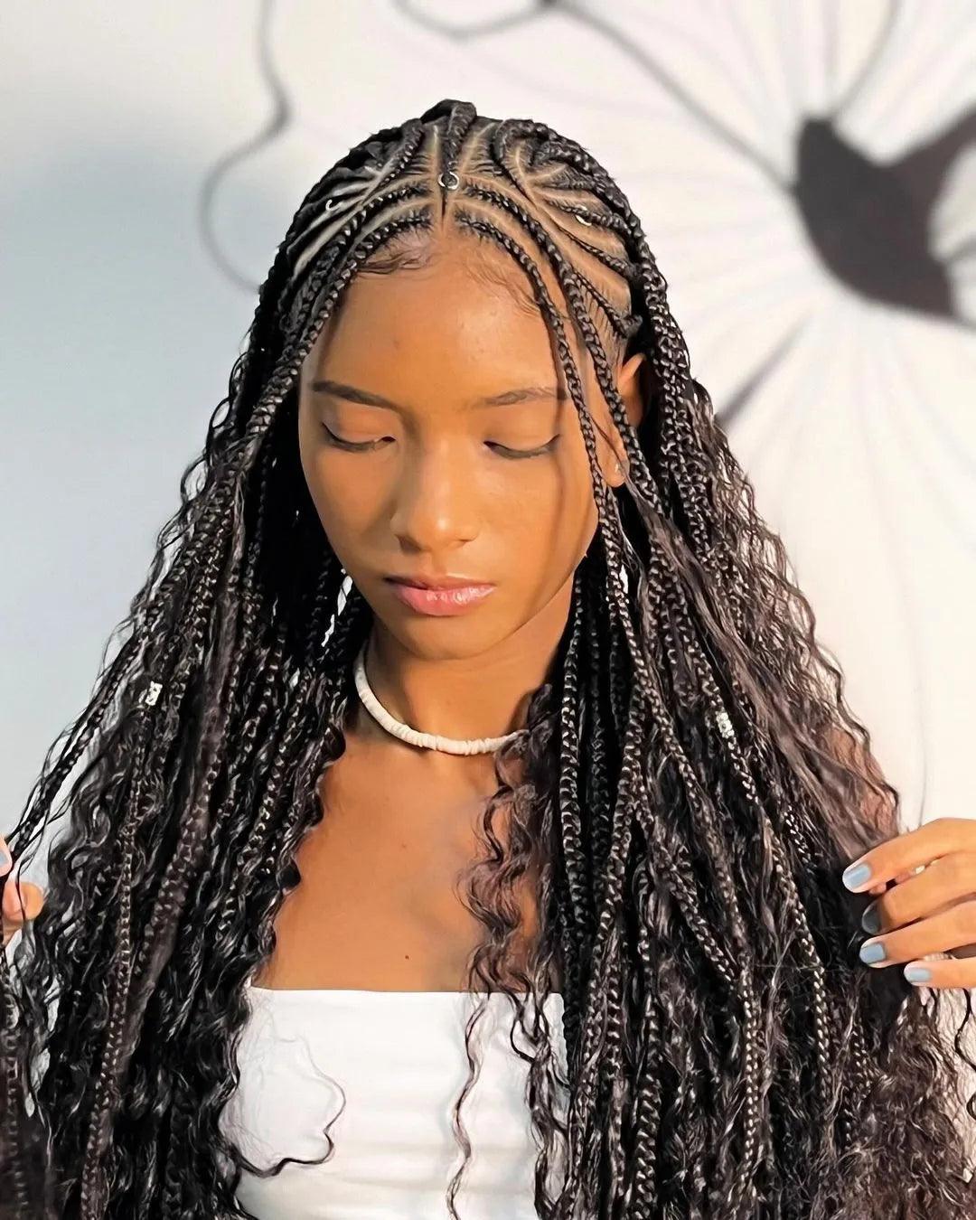 human hair for boho braids deep wave