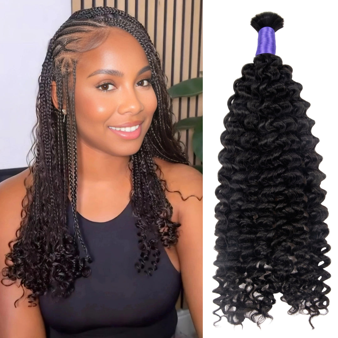 kinky curly braiding hair bulk