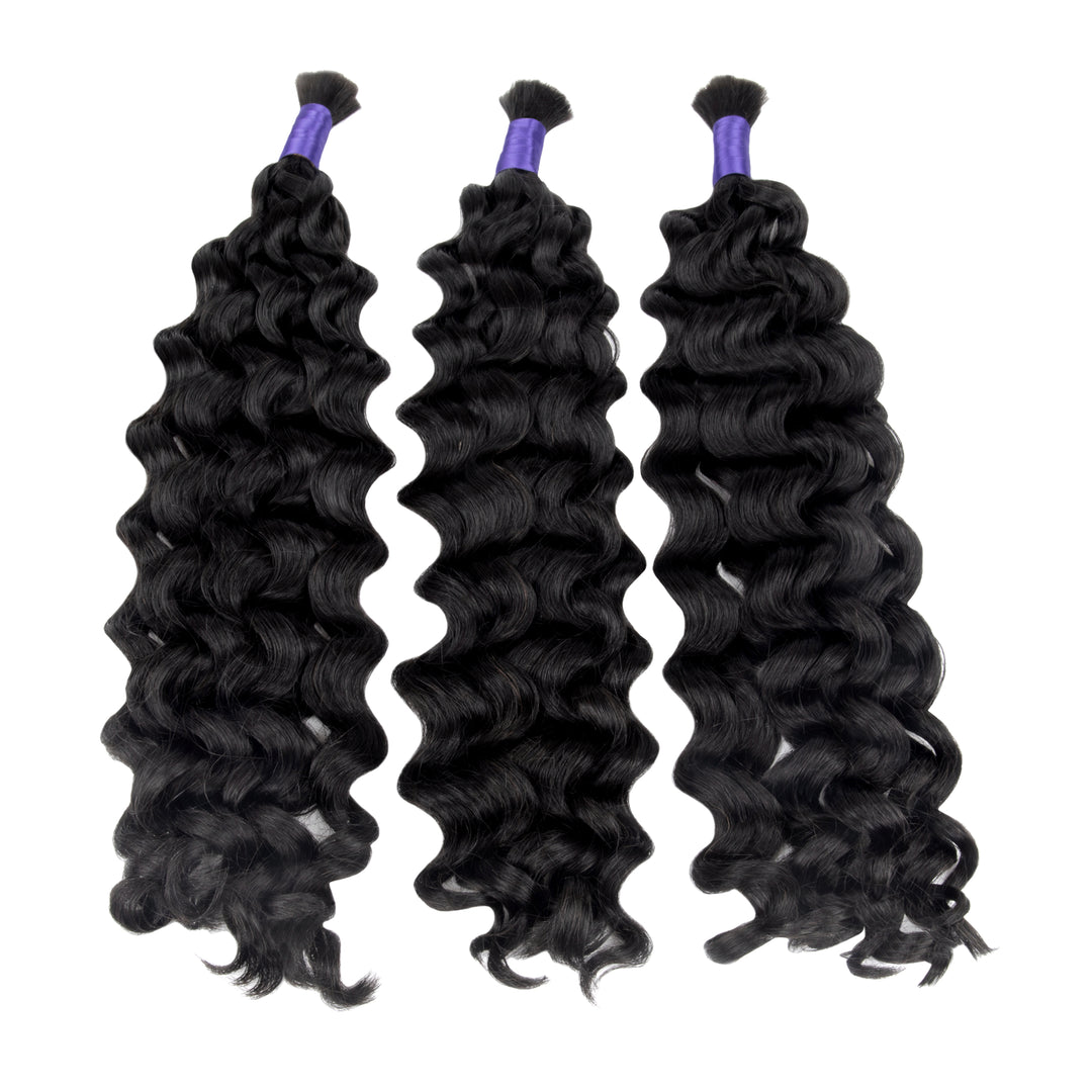 Double Drawn Burmese Natural Wave Human Braiding Hair