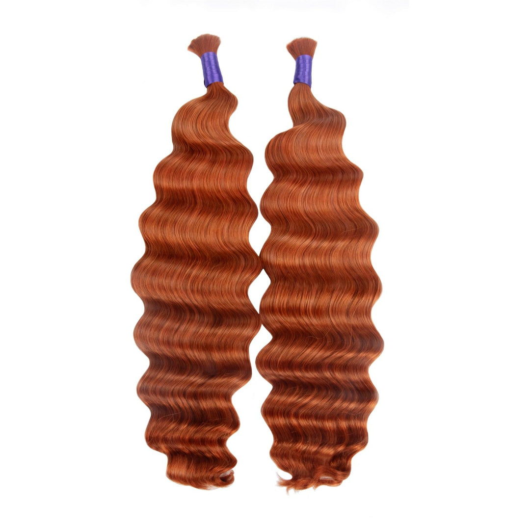 orange braiding hair loose deep wave