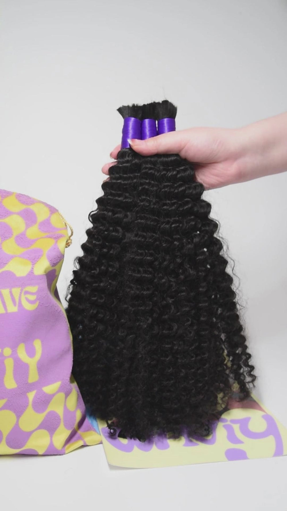 Burmese Curly Hair Bulk Human Braiding Hair