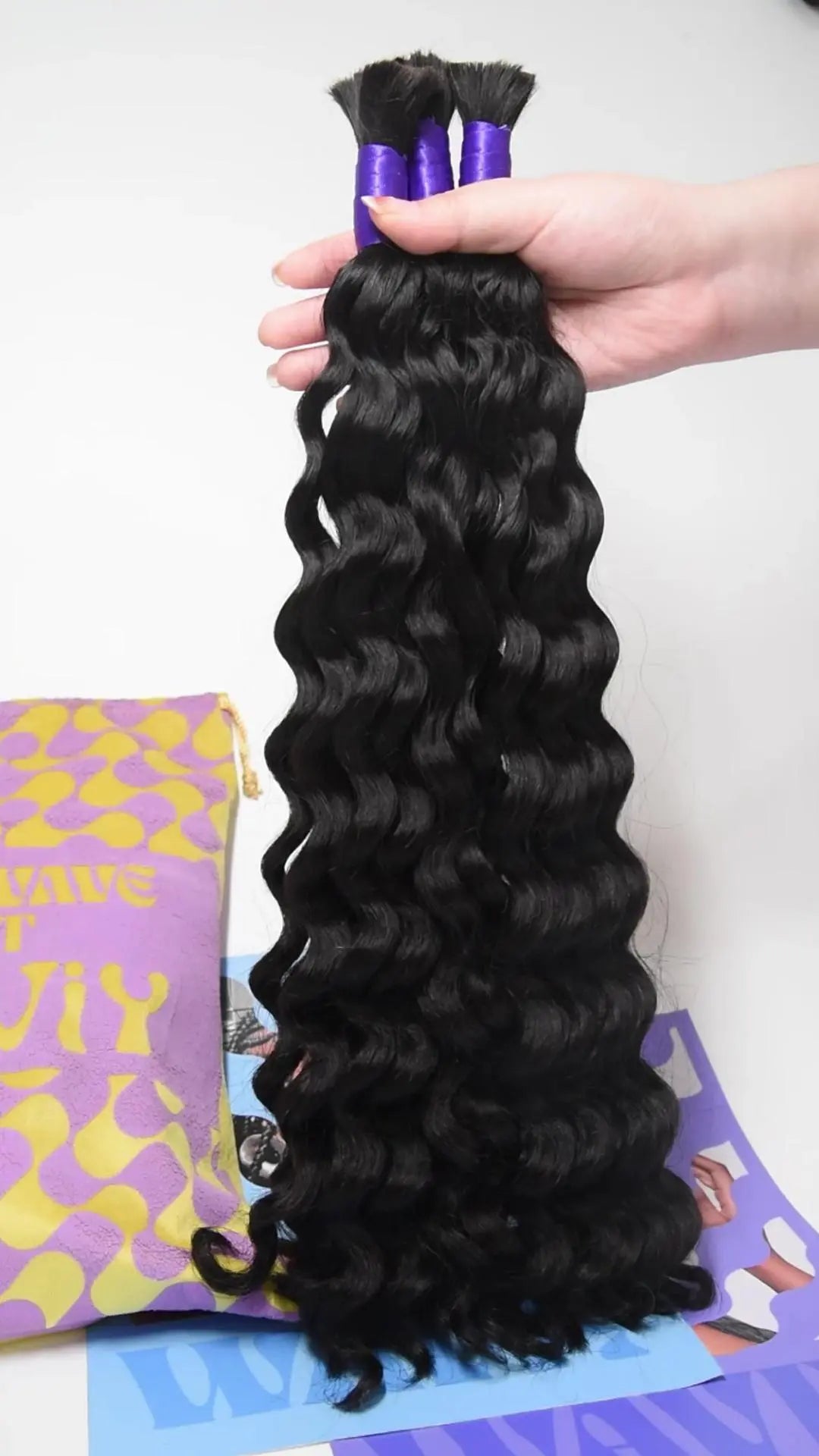 DOUBLE DRAWN WATER WAVE BRAIDING HAIR